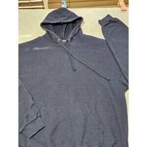 Fruit Of The Loom Pullover Sweatshirt hoodie with xtra Kangaroo pockets Blue XXL